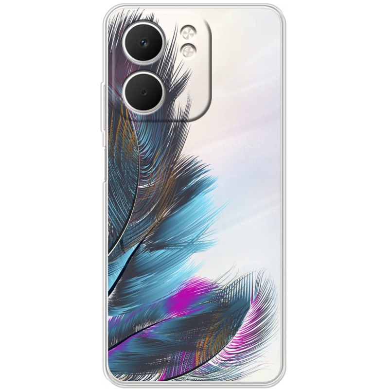 Прозорий чохол BoxFace OPPO A5x Feathers