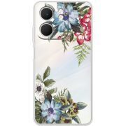 Прозорий чохол BoxFace OPPO A5x Floral