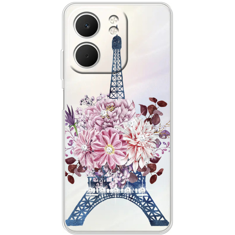Чохол зі стразами OPPO A5x Eiffel Tower