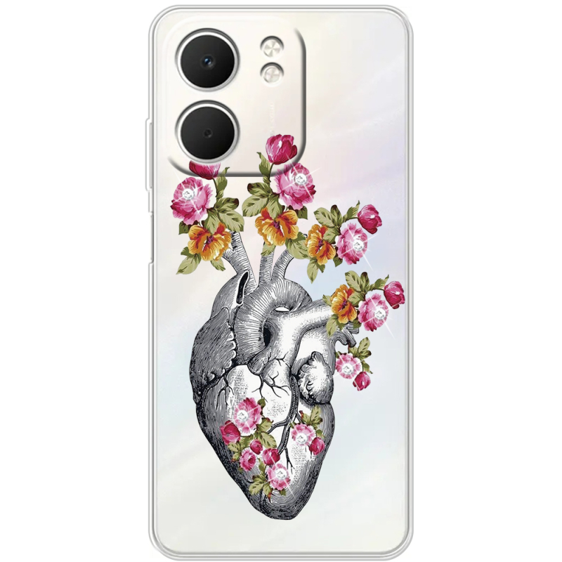 Чохол зі стразами OPPO A5x Heart