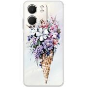 Чохол зі стразами OPPO A5x Ice Cream Flowers