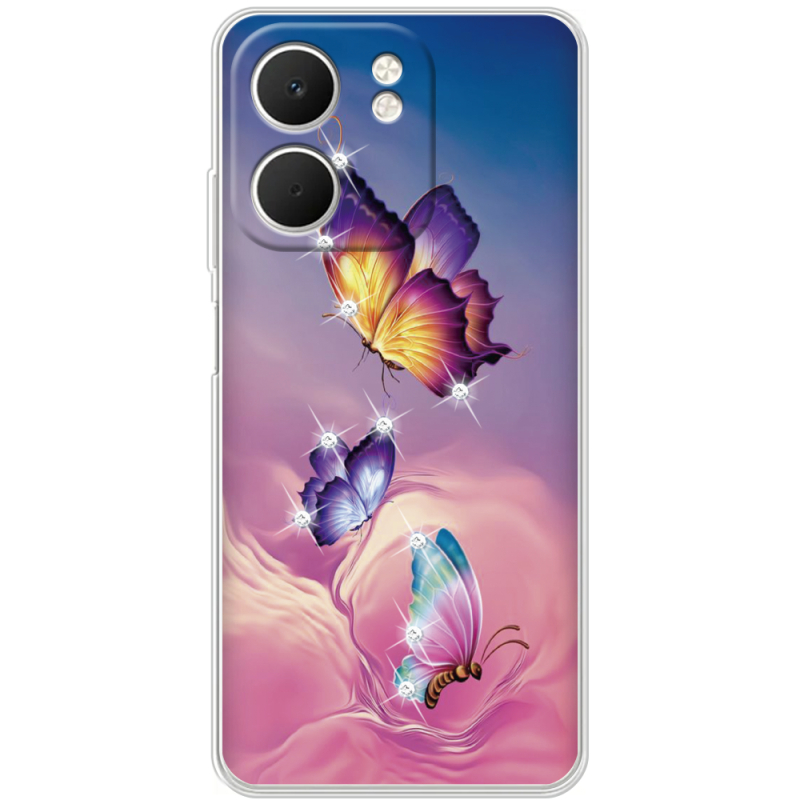 Чохол зі стразами OPPO A5x Butterflies