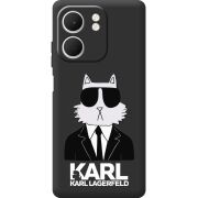 Чорний чохол BoxFace OPPO A5x Cat in Black