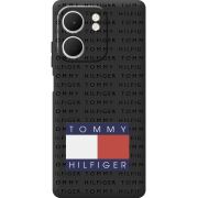 Чорний чохол BoxFace OPPO A5x Tommy Print