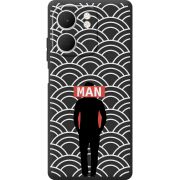Чорний чохол BoxFace OPPO A5x Man Pattern