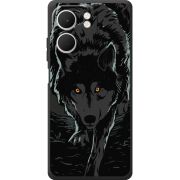 Чорний чохол BoxFace OPPO A5x Wolf