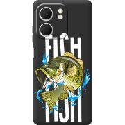 Чорний чохол BoxFace OPPO A5x Fish