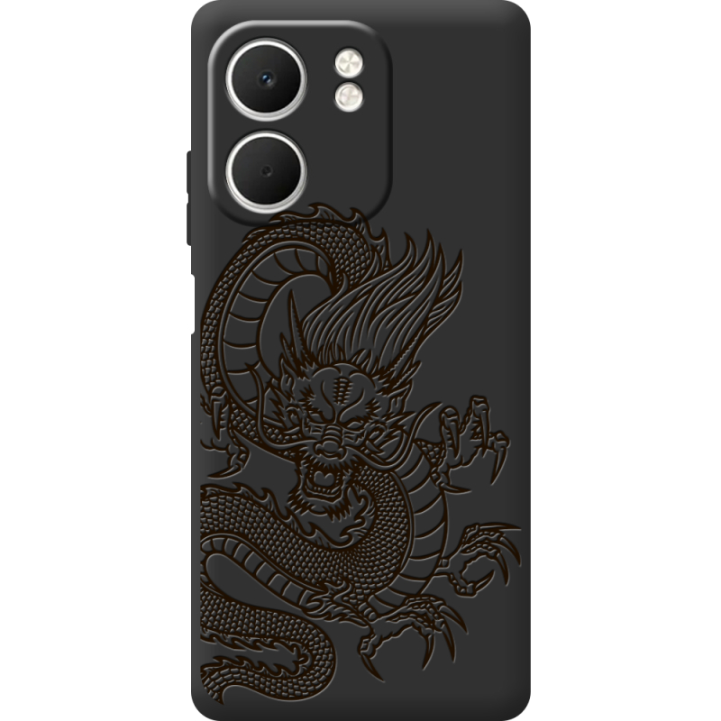 Чорний чохол BoxFace OPPO A5x Chinese Dragon