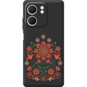 Чорний чохол BoxFace OPPO A5x Ukrainian Ornament