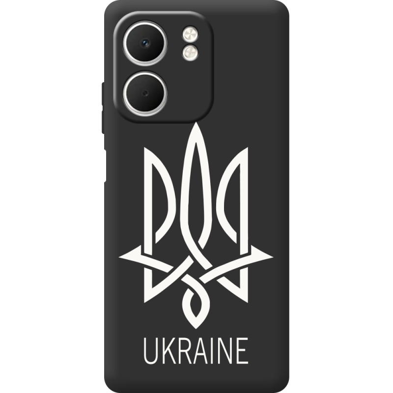 Чорний чохол BoxFace OPPO A5x Тризуб монограмма ukraine