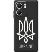 Чорний чохол BoxFace OPPO A5x Тризуб монограмма ukraine