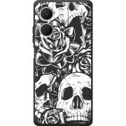 Чорний чохол BoxFace OPPO A5x Skull and Roses