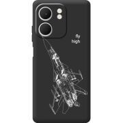 Чорний чохол BoxFace OPPO A5x Військовий літак
