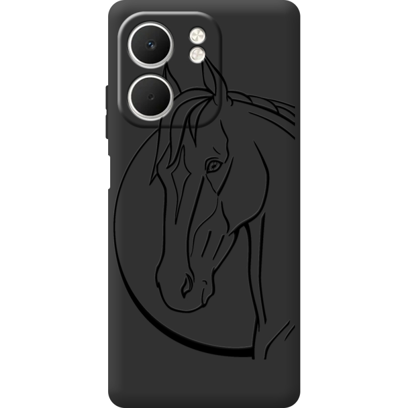 Чорний чохол BoxFace OPPO A5x Horse