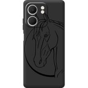 Чорний чохол BoxFace OPPO A5x Horse