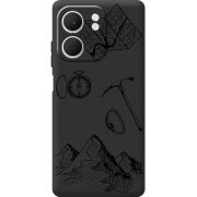 Чорний чохол BoxFace OPPO A5x Mountains
