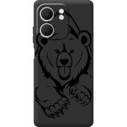 Чорний чохол BoxFace OPPO A5x Grizzly Bear