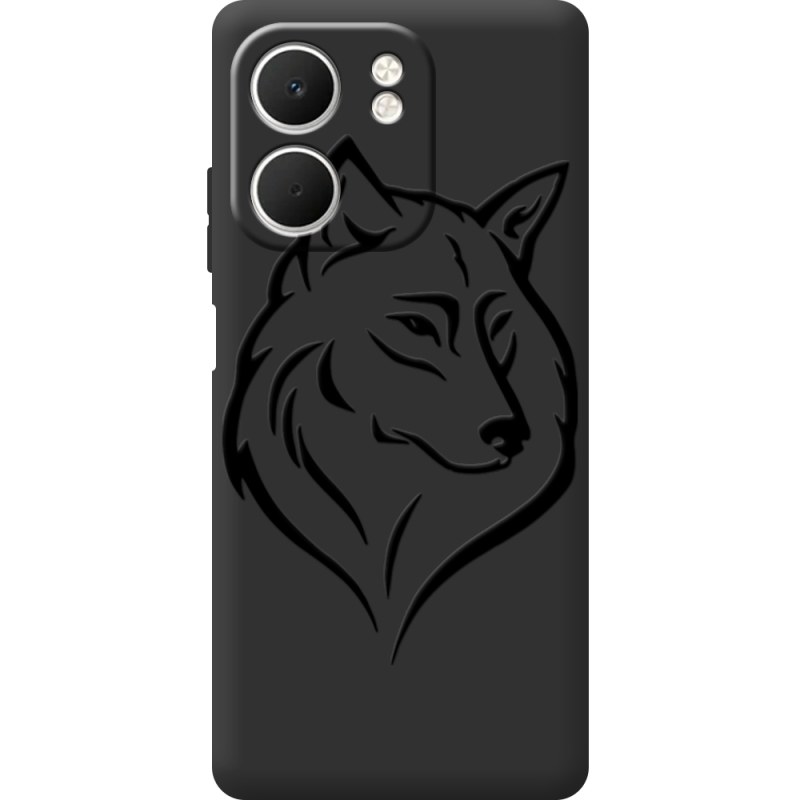 Чорний чохол BoxFace OPPO A5x Wolf