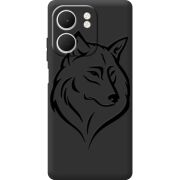 Чорний чохол BoxFace OPPO A5x Wolf