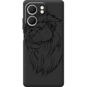 Чорний чохол BoxFace OPPO A5x Lion
