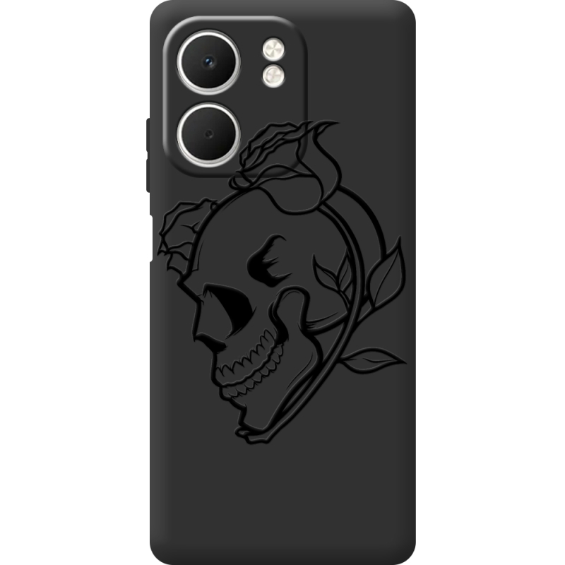 Чорний чохол BoxFace OPPO A5x Skull and Roses