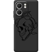 Чорний чохол BoxFace OPPO A5x Skull and Roses