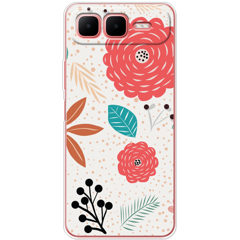 Чохол BoxFace Infinix Smart 10 Plus Line Flowers