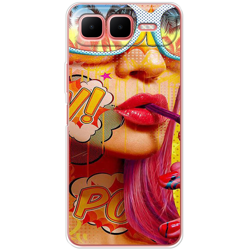 Чохол BoxFace Infinix Smart 10 Plus Yellow Girl Pop Art
