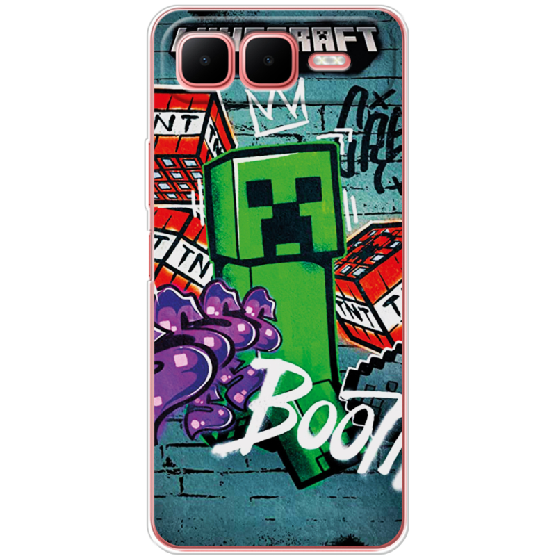 Чохол BoxFace Infinix Smart 10 Plus Minecraft Graffiti