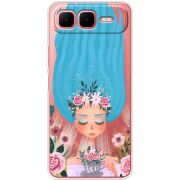Прозорий чохол BoxFace Infinix Smart 10 Plus Blue Hair
