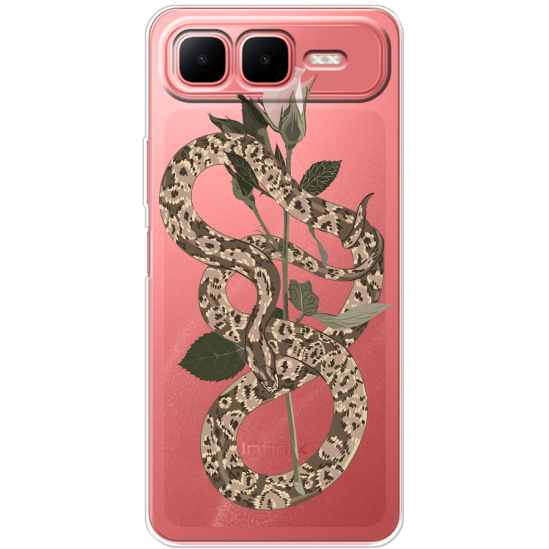 Прозорий чохол BoxFace Infinix Smart 10 Plus Glamor Snake