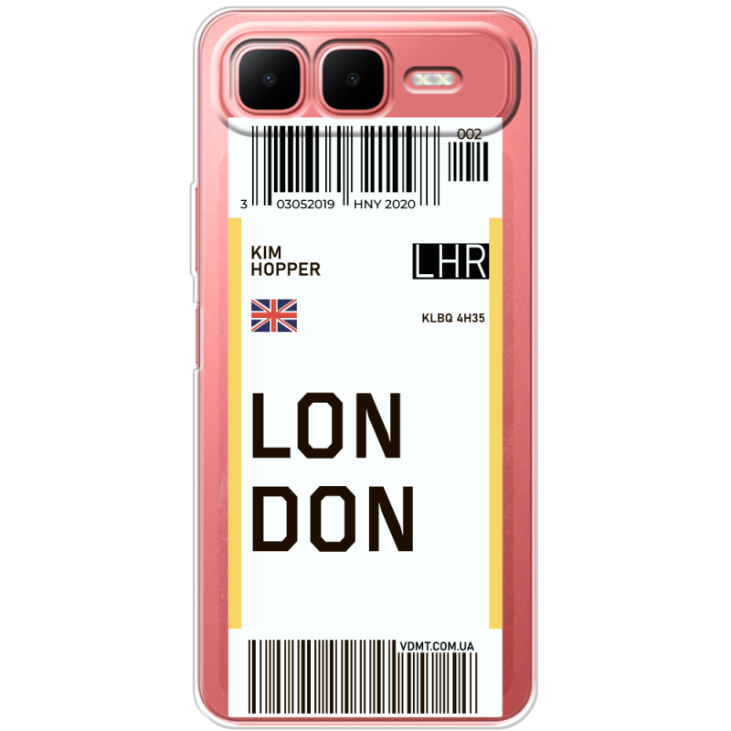 Прозорий чохол BoxFace Infinix Smart 10 Plus Ticket London