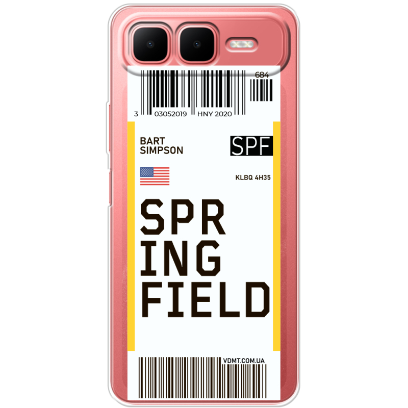 Прозорий чохол BoxFace Infinix Smart 10 Plus Ticket Springfield