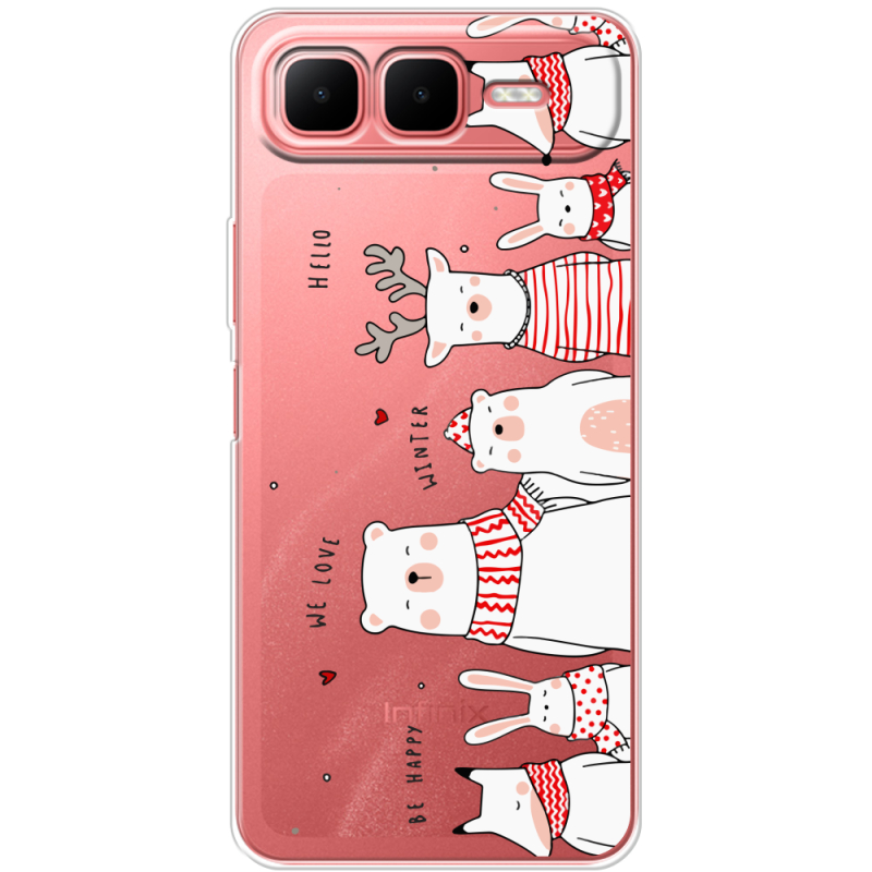 Прозорий чохол BoxFace Infinix Smart 10 Plus The Friendly Beasts