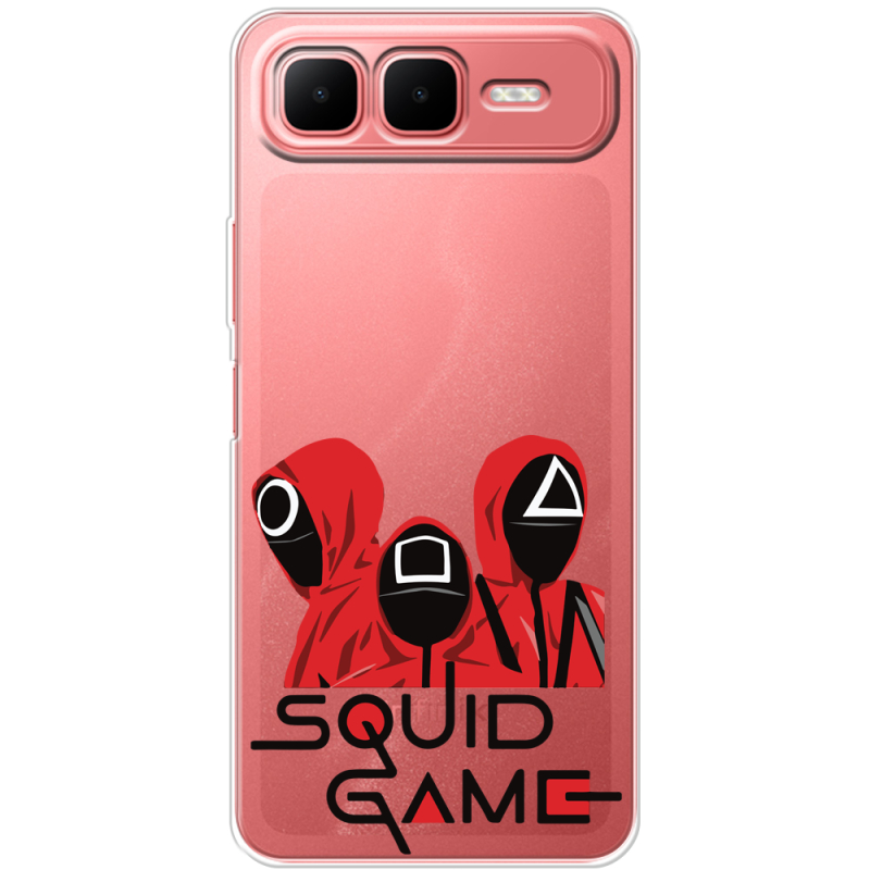 Прозорий чохол BoxFace Infinix Smart 10 Plus siquid game люди в красном