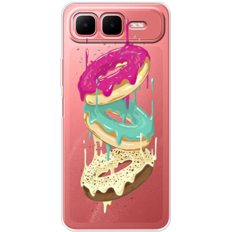 Прозорий чохол BoxFace Infinix Smart 10 Plus Donuts