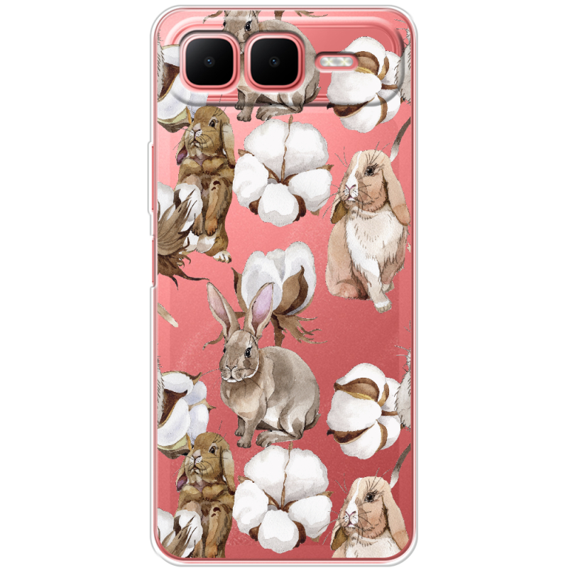 Прозорий чохол BoxFace Infinix Smart 10 Plus Cotton and Rabbits