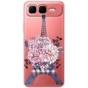 Чохол зі стразами Infinix Smart 10 Plus Eiffel Tower
