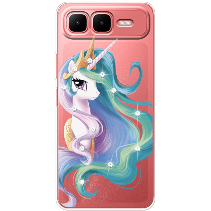 Чохол зі стразами Infinix Smart 10 Plus Unicorn Queen