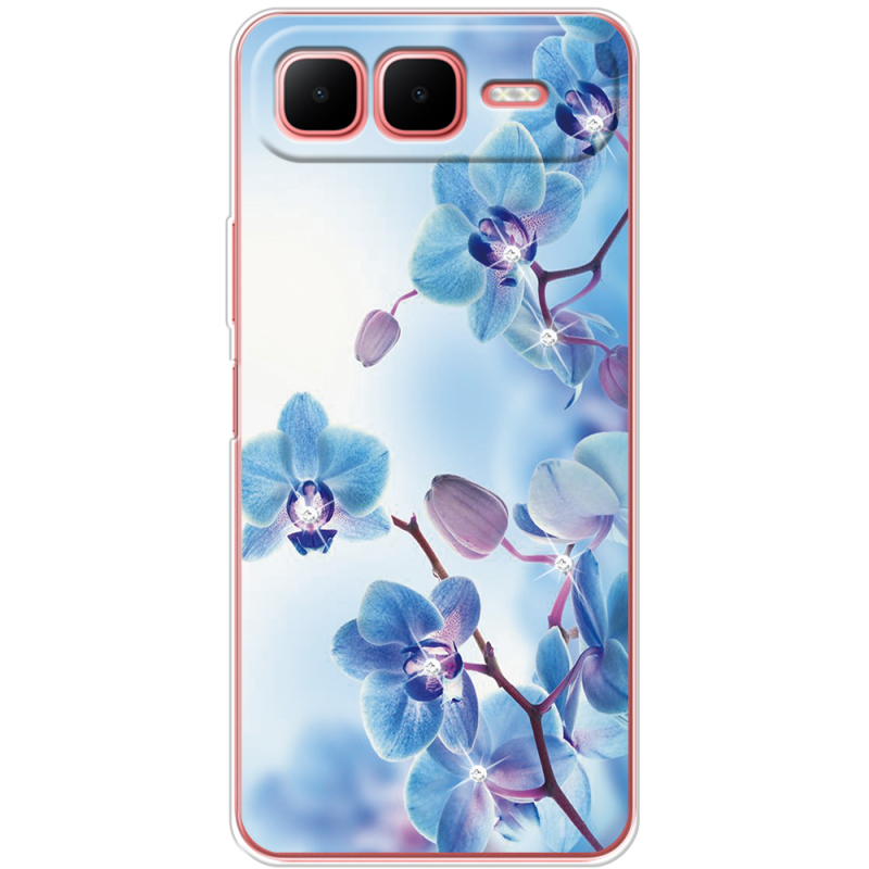 Чохол зі стразами Infinix Smart 10 Plus Orchids