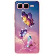 Чохол зі стразами Infinix Smart 10 Plus Butterflies