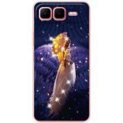 Чохол зі стразами Infinix Smart 10 Plus Girl with Umbrella