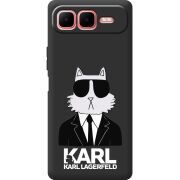 Чорний чохол BoxFace Infinix Smart 10 Plus Cat in Black