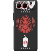 Чорний чохол BoxFace Infinix Smart 10 Plus RedWhite Coffee