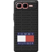Чорний чохол BoxFace Infinix Smart 10 Plus Tommy Print
