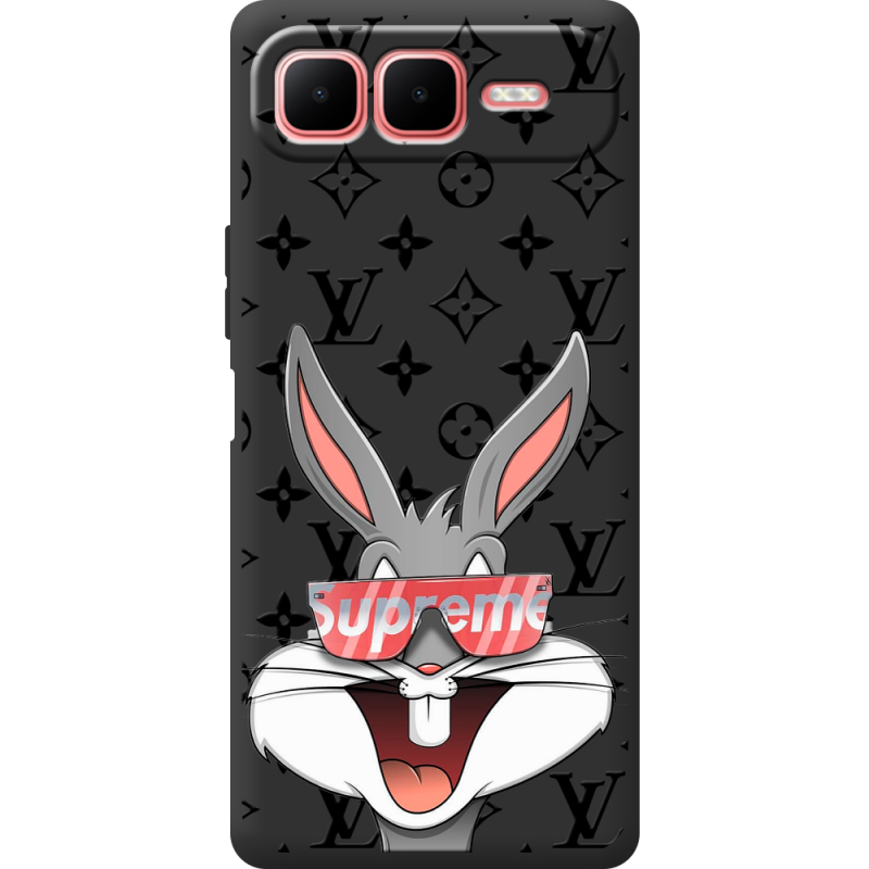 Чорний чохол BoxFace Infinix Smart 10 Plus looney bunny