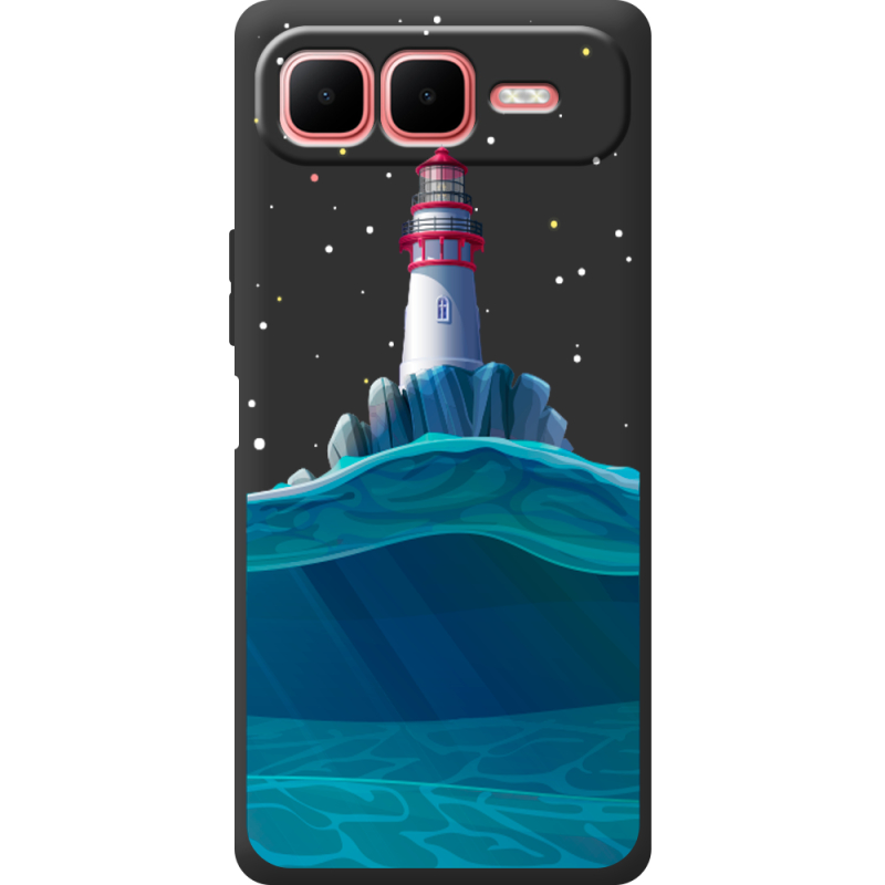 Чорний чохол BoxFace Infinix Smart 10 Plus Lighthouse