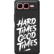 Чорний чохол BoxFace Infinix Smart 10 Plus Hard Times Good Times