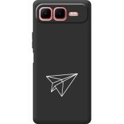 Чорний чохол BoxFace Infinix Smart 10 Plus Paper Plane