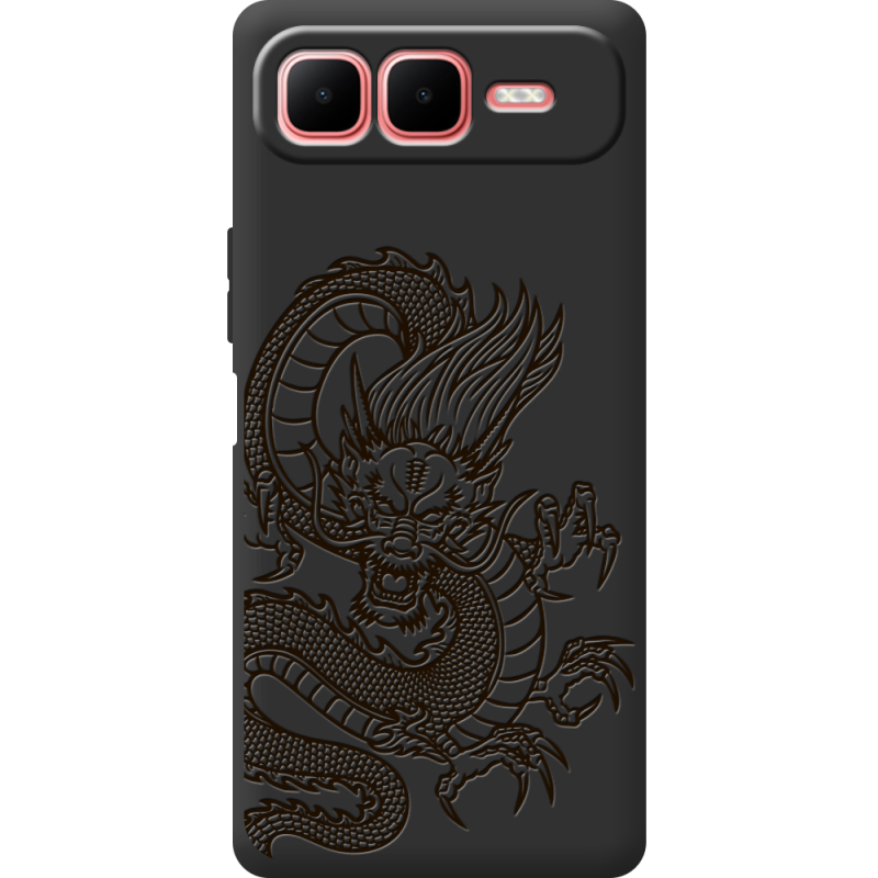 Чорний чохол BoxFace Infinix Smart 10 Plus Chinese Dragon